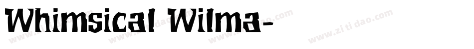 Whimsical Wilma字体转换